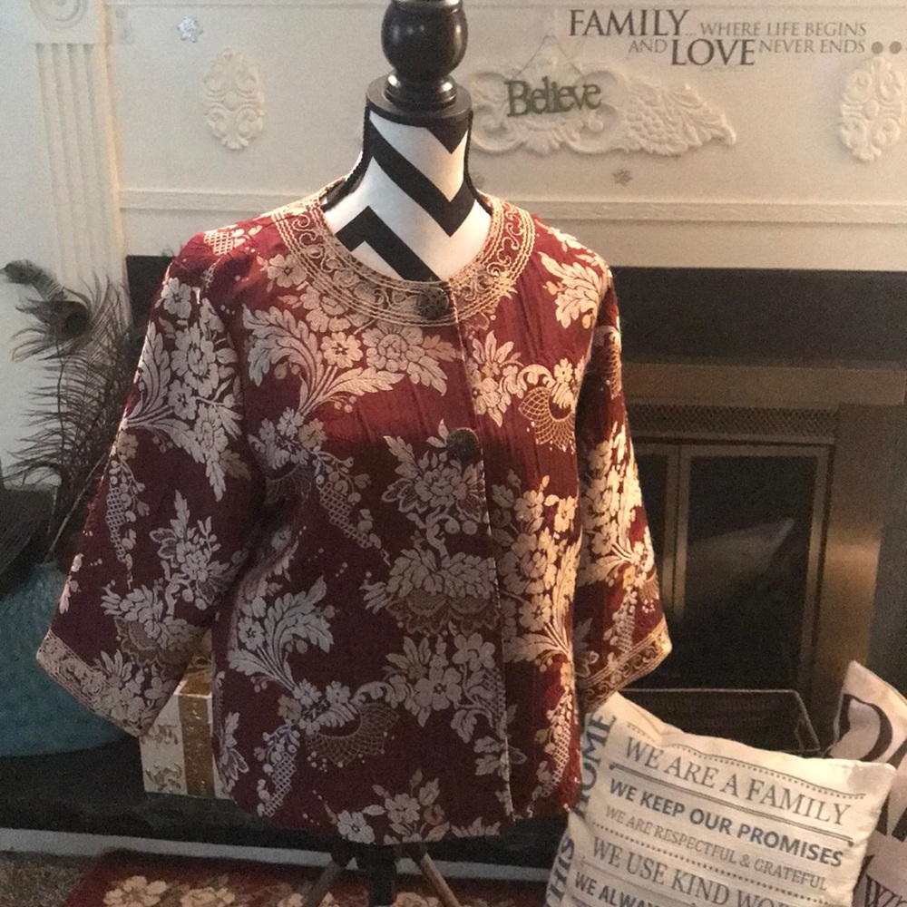 💥CHICOS GORGEOUS BROCADE JACKET. MAKE AN ENTRANCE⚡️⭐️🌟